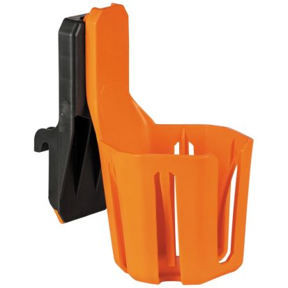 Klein 54817MB Cup Holder Rail Attachment, For Use With MODbox Rail System Components, Hard Plastic, Orange/Dark Gray